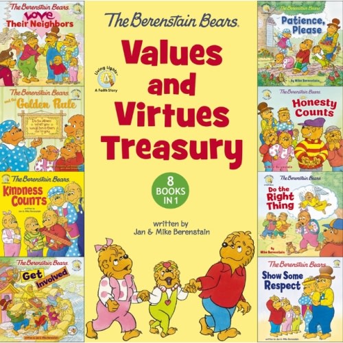 Berenstain Bears/Living Lights: A Faith The Berenstain Bears Values and Virtues Treasury: 8 Books in 1, (Hardcover)