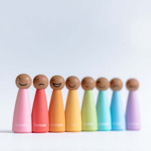 Feelings and Emotions Rainbow Peg Dolls • Gujarati | Hindi | Spanish | English – Taari Maa