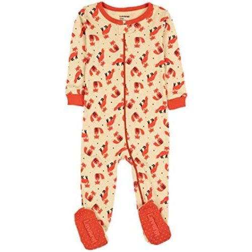 Leveret Kids Pajamas Baby Boys Girls Footed Pajamas Sleeper 100% Cotton (Size 6-12 Months-5 Toddler)