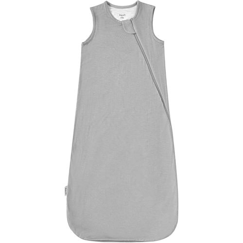 Supersoft Rayon Made from Bamboo Sleep Sack 6-12 Months 1.0 Tog Toddler Sleep Sack Baby Wearable Blanket with 2-Way Zipper Unisex Sleeping Bag for Babies All-year-around - Gray