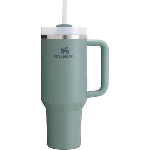 Stanley Quencher H2.0 FlowState Stainless Steel Vacuum Insulated Tumbler with Lid and Straw for Water, Iced Tea or Coffee, Smoothie and More, Shale, 40 OZ / 1.18 L