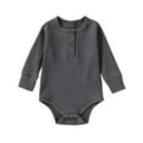 Qingpeng Clearance Baby Cotton Bodysuit Long Sleeve Onesies for Boys Girls Infant Soft Solid Clothes 0-24 Months
