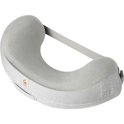 Ergobaby Natural Curve Nursing Pillow with Strap, Moonlight Grey