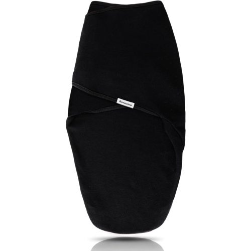 Baby Swaddle Blankets,Soft and Cozy Organic Cotton Black Swaddle Wrap Receiving Blankets for Baby Girl Boy, 0-3 Months