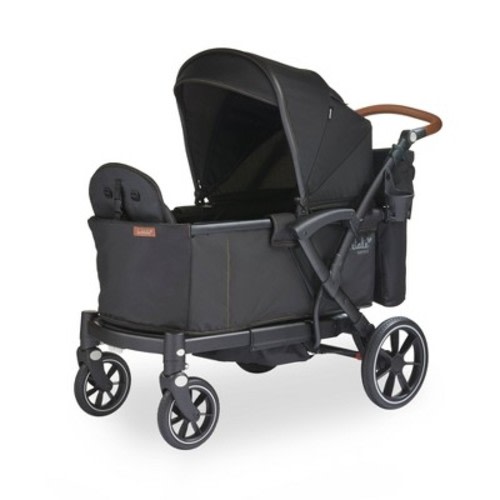 Larktale Sprout V2 Single-to-Double Size-Adjustable Stroller Wagon - Byron Black