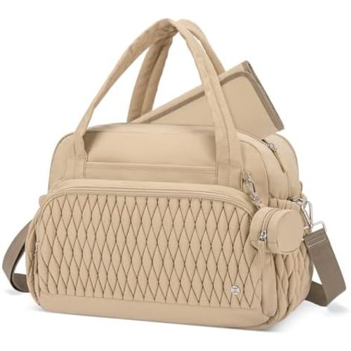 Telena Tote Diaper Bags, Travel Crossbody Large Capacity Hospital Bag for Women Labor Delivery with Pacifier Case