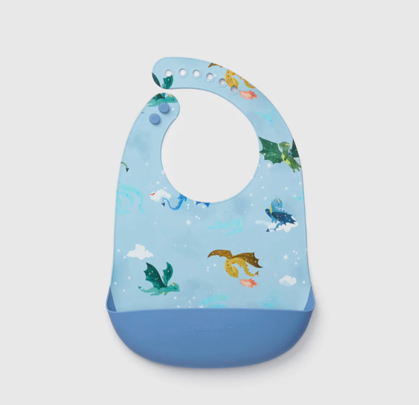 Silicone Bib Printed - Magical Dragons