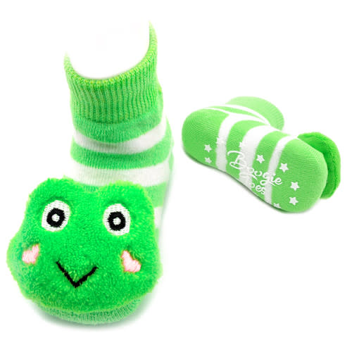 Green Frog Boogie Toes Rattle Socks