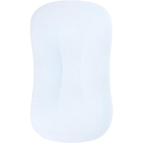MEXXI Organic Baby Lounger Cover | 100% Organic Cotton Hypoallergenic and Breathable Baby Nest Cover (Cover Only) (Baby Blue, Organic Cotton)