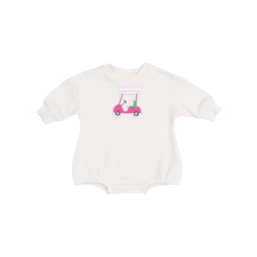 French Terry Sweatshirt Bubble, Golf Cart Pink