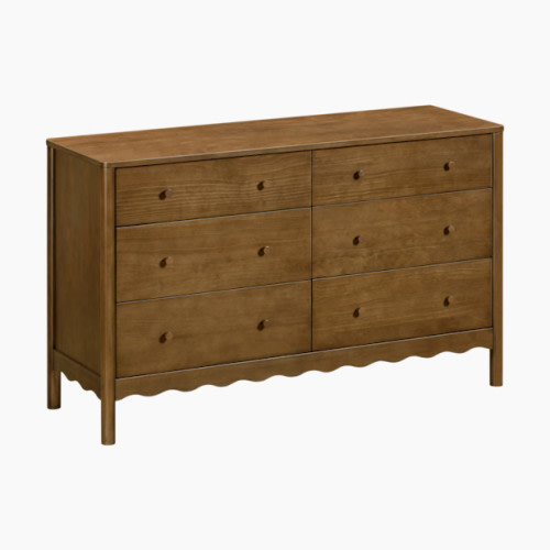 Swell 6-Drawer Assembled Dresser - Natural Walnut