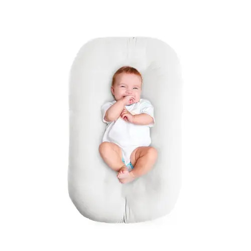 Baby Lounger - Baby Lounger For Newborn, Breathable & Soft Baby Nest Cover Co Sleeping for baby 0-12 Months, Baby Essentials Gifts, Portable Infant Lounger, Baby Snuggle Lounger Me(Natural)