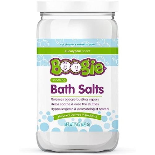 Boogie Kids Bath Salts, Calming Bath Salts, Naturally Derived, Made with Natural Essential Oils, Eucalyptus, 15 oz, Pack of 1