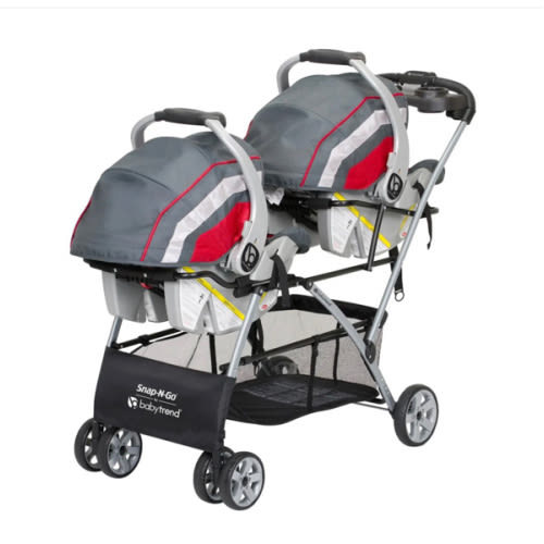 Baby Trend Snap-N-Go Double Stroller | Double Stroller for Infant Car Seats