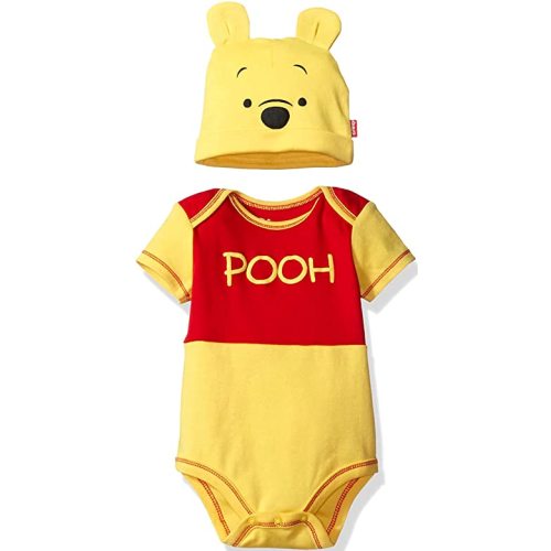 Disney Cosplay Baby Bodysuit & Hat Set Newborn to Infant Sizes