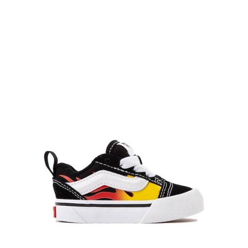 Vans Knu Skool Skate Shoe - Baby / Toddler - Black / Flame