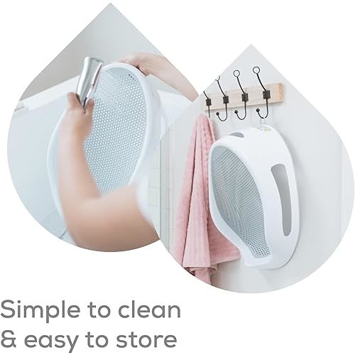 Angelcare Baby Bath Support (Gray) | Ideal for Babies Less Than 6 Months Old
