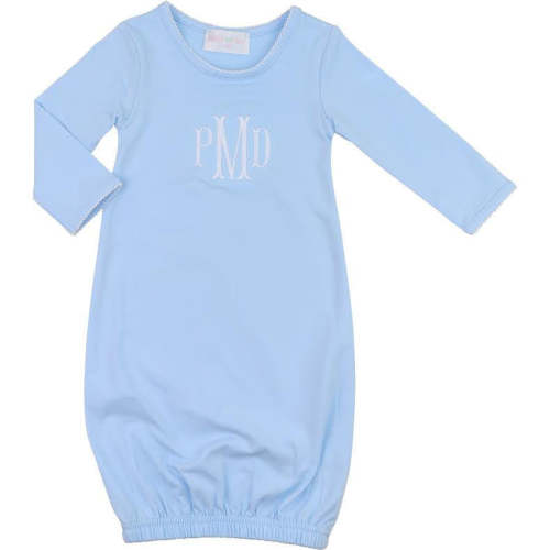 Blue Knit Baby Gown – Cecil & Lou