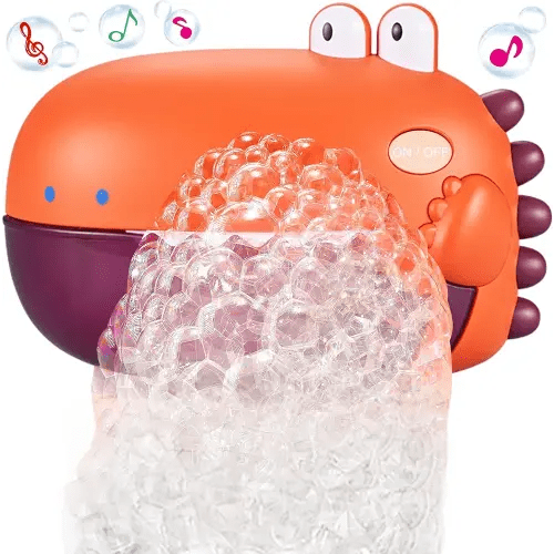 Grechi Dinosaur Bath Toys,Baby Bath Toys for The Baby Bathtub,Toddler Bath Toys Automatic Bubble Machine,Plays 12 Children’s Songs,Bath Toy Makes Gifts for Toddlers Age 18m+ Girl Boy