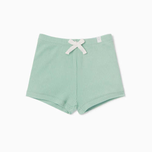Ribbed Shorts - Mint (0-3Mo)