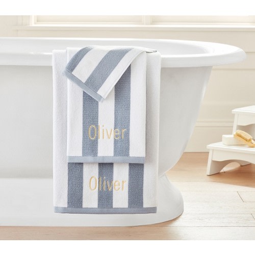 Rugby Stripe Bath Towel Collection