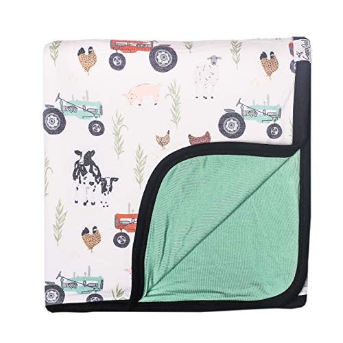 Jo Three-Layer Baby Quilt: Soft Toddler Blanket for Boys, Cozy and Breathable | Newborn Baby Quilt | 46x46 Premium Polyester/Rayon