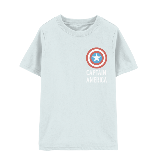 (size 4 or 5) Boys Marvel™ Captain America Short-Sleeve Tee - Blue - Carter's | Carter's