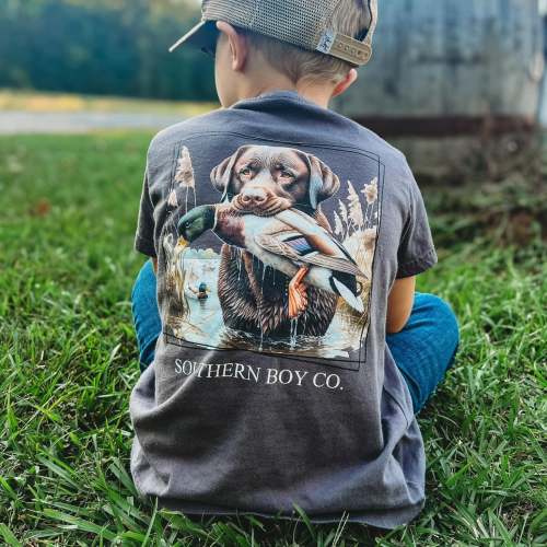 Waterfowl LabShort Sleeve Kids Tee (D)