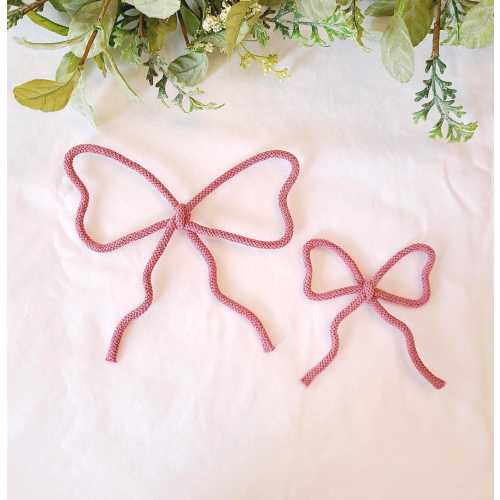Wire Bow in Custom Colors - Choose Size and Colors - Nursery, Girls Bedroom Playroom Decor