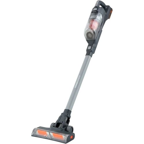 BLACK+DECKER POWERSERIES+ 20V MAX Cordless Vacuum Cleaner, Stick Vacuum Rechargeable with LED Floor Lights, Anti-Tangle Lightweight, Removable Battery (BHFEA18D1)