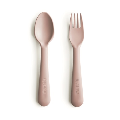 Fork and Spoon Set (Blush) – Mushie