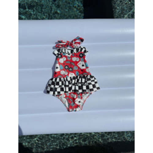 Wild Card Ruffled Swim Suit – Bella-Breez Boutique