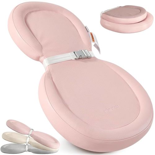 Mamatepe Baby Changing Pad, Soft, Foldable Leather Diaper Changing Pad, Waterproof & Non-Slip Wipeable, for Infant Newborn, Small 24"X16", Pink