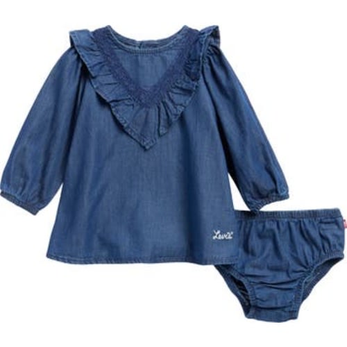 Wild West Ruffle Long Sleeve Dress & Bloomers Set