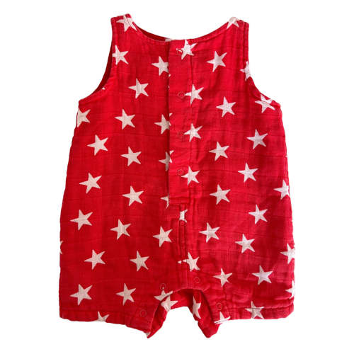 Muslin Shortie Romper, Star Spangled