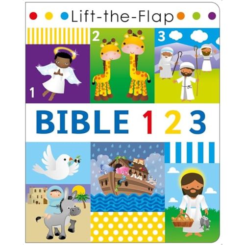 Bible 123 - Lift the Flap Activity Kids Books - Childrens Books, Toddler Books Board book – January 1, 2021