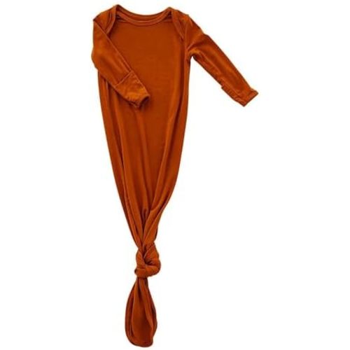 Extra Tall Knotted Baby Gown, Super Soft Viscose from Bamboo Newborn Sleeper for Baby Girl and Boy