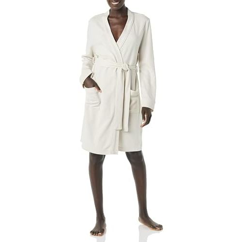 Amazon Essentials Women's Lightweight Waffle Mid-Length Robe (Available in Plus Size)