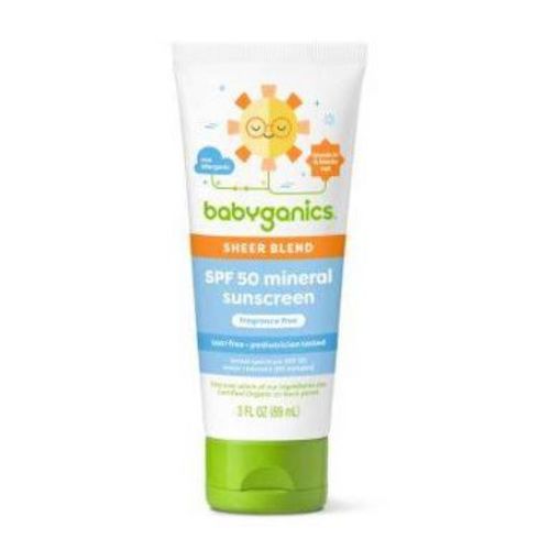 Babyganics Sheer Blend SPF 50 Mineral Sunscreen - 3 fl oz