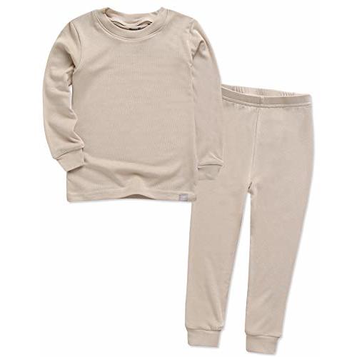 VAENAIT 6M-12Y Toddler Toddler Kids Toddler Girls Boys Soft Comfy Modal Tencel Solid Raglan Sleepwear Pajamas Pjs 2pcs Set