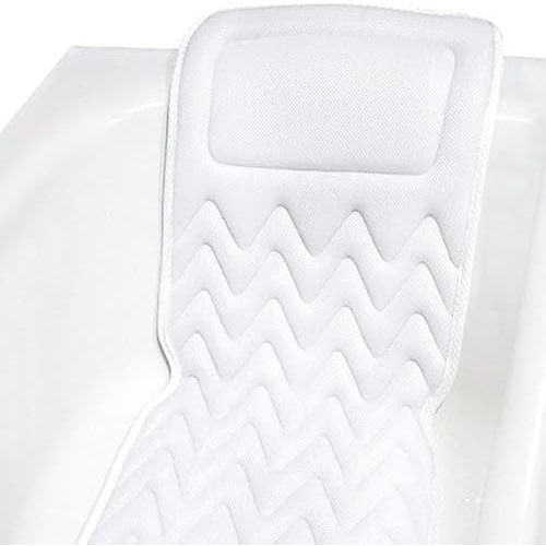 Bath Haven Bath Pillow for Bathtub - Full Body Mat & Cushion Headrest for Women and Men, Luxury Pillows for Neck and Back in Shower Tub or Jacuzzi - Powerful Suction Cups - Spa Accessories (Classic)