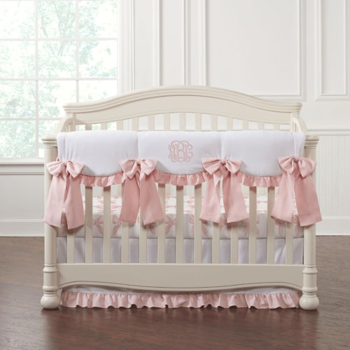 Petal Pink Bows Oversized Reversible Blanket