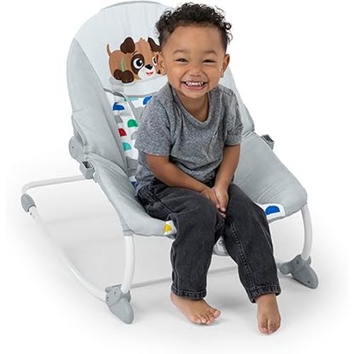 Baby Einstein Deans Discovery Spot Musical Infant to Toddler Rocker, with Vibrations, Ages 0 Months and Up