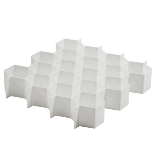 Amazon.com: Whitmor Honeycomb Drawer Organizer - White - Set of 3: Storage And Organization Products: Home & Kitchen