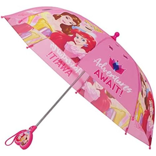 Disney Kids Umbrella, Frozen/Princess/Minnie Mouse Toddler and Little Girl Rain Wear for Ages 3-6
