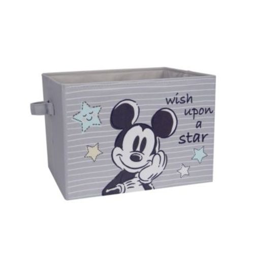Disney Mickey Mouse Gray Foldable Storage Basket/Container/Bin