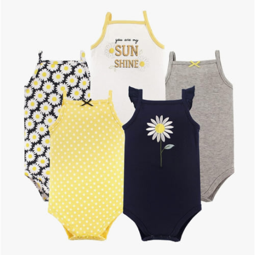Hudson Baby Unisex Baby Cotton Sleeveless Bodysuits