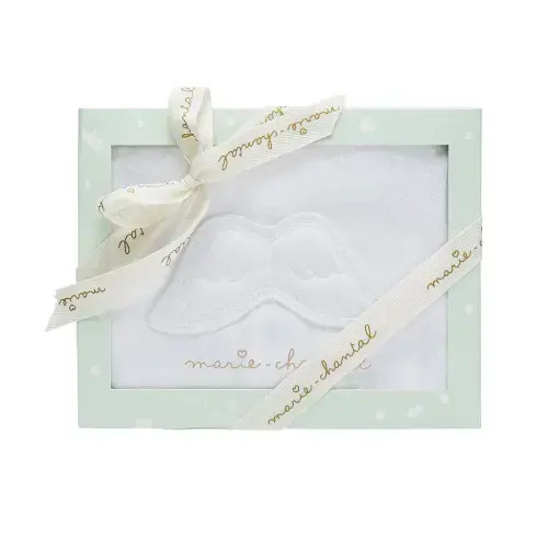 Angel Wing Pointelle Sleepsuit in White
