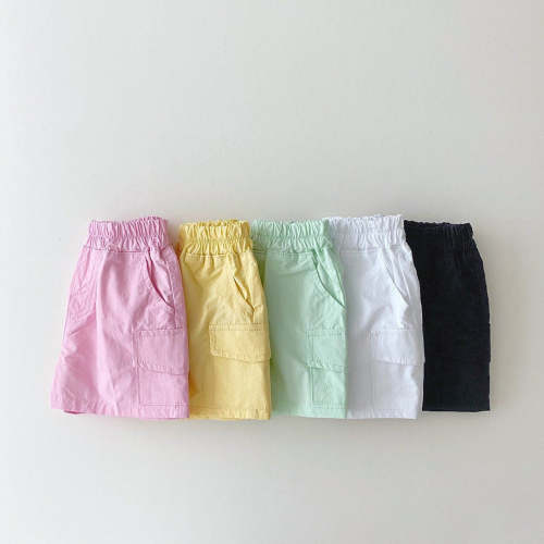Boys Solid Shorts - Mint