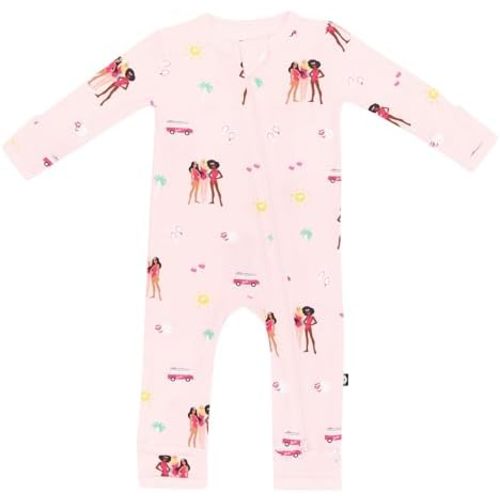 KYTE BABY Unisex Rayon Made From Bamboo Zippered Rompers 0-24 Months
